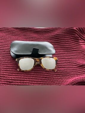 Saint Laurent SL 51 Slim Havana Mirrored Sunglasses 50-24-145 NWOT